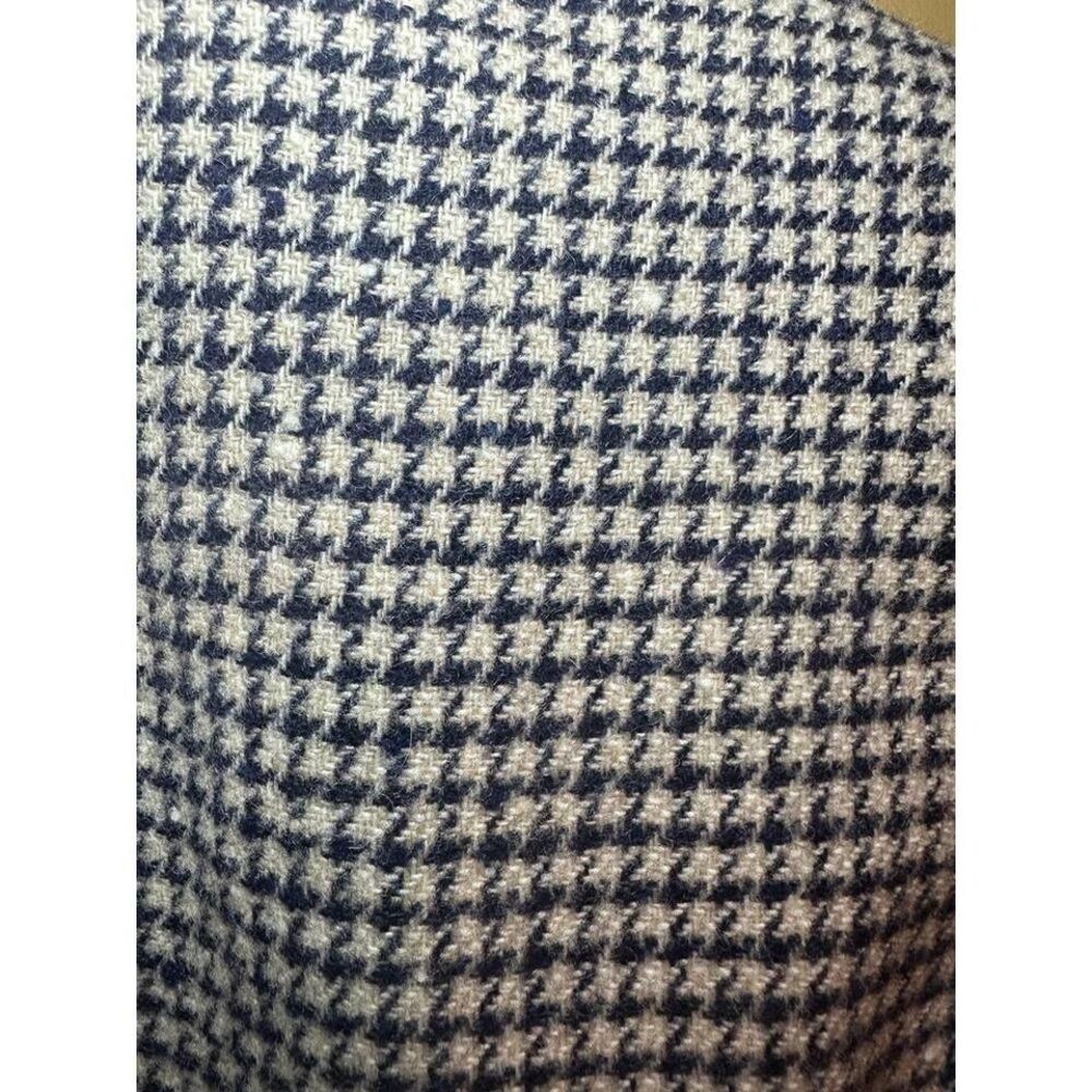 Miss Pendleton 100% virgin wool Blazer navy houndstooth size‎ 8 - Picture 4 of 5